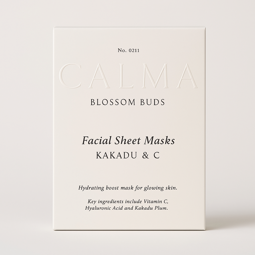 Calma Blossom Buds Kakadu & C Sheet Face Masks