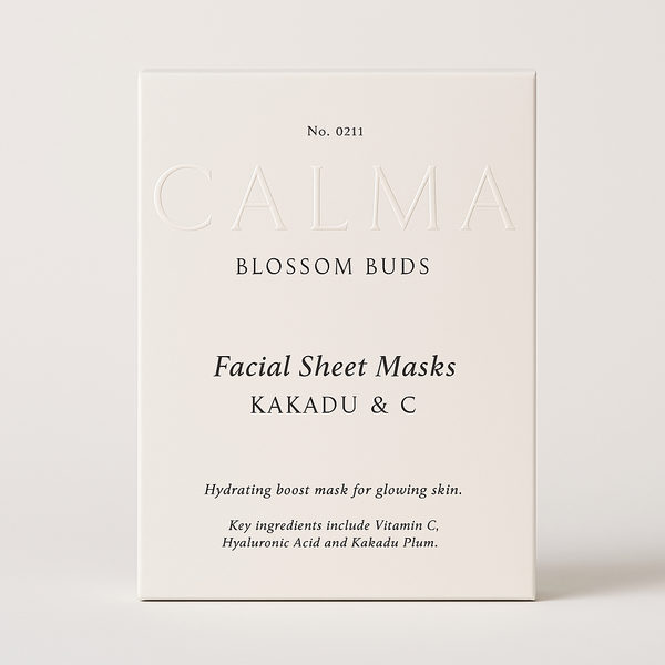 Calma Blossom Buds Kakadu & C Sheet Face Masks